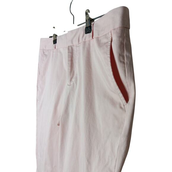 Banana Republic Reegan Pants 4P Petite Light Pink Stretch Cotton Chino Slim Fit - Picture 6 of 15